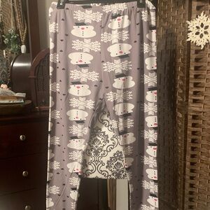 Expert Snowman Print leggings ..size XL/1X..poly/spandex…NWOT